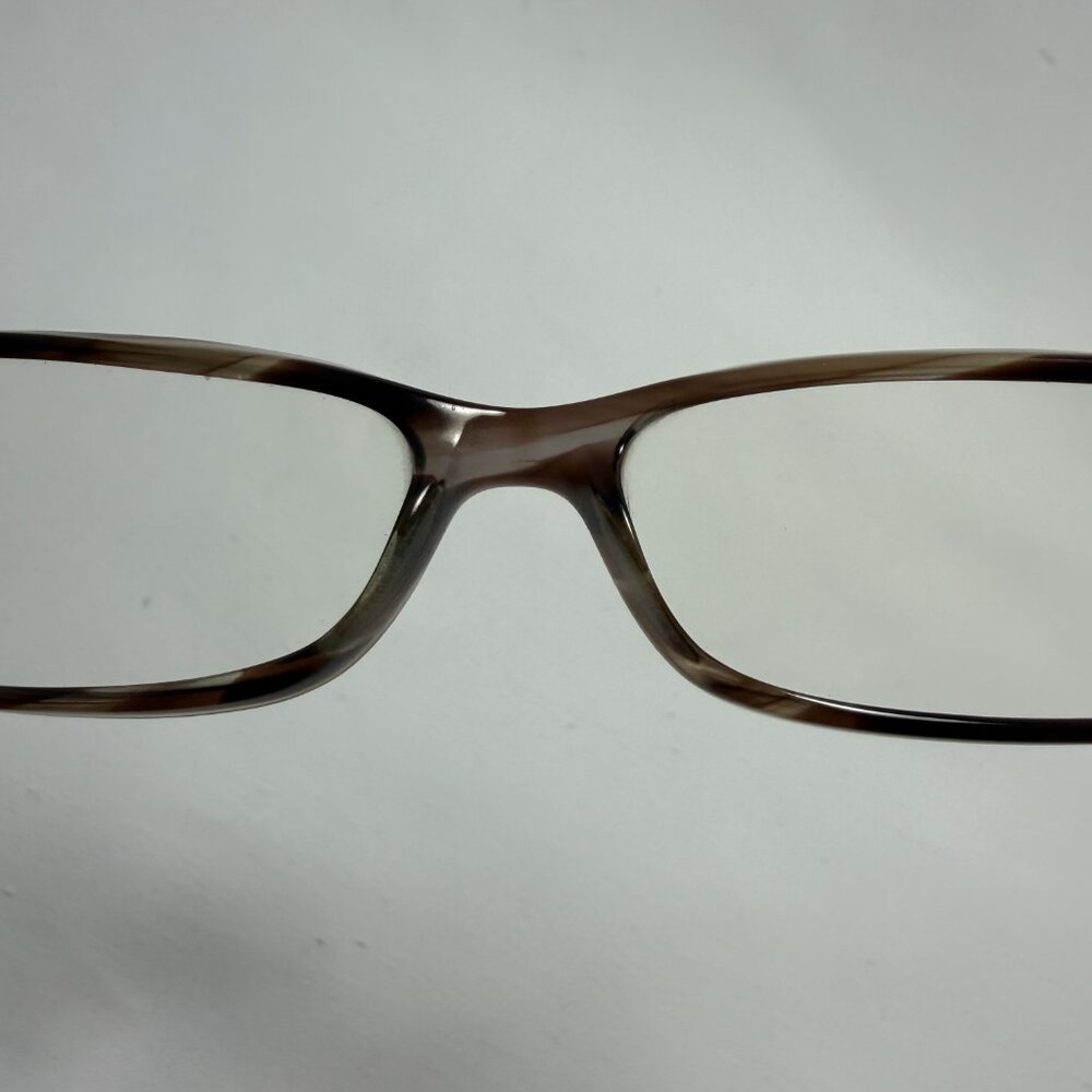 Smoky Brown Rectangle Eyeglasses - Frames Only - image 6